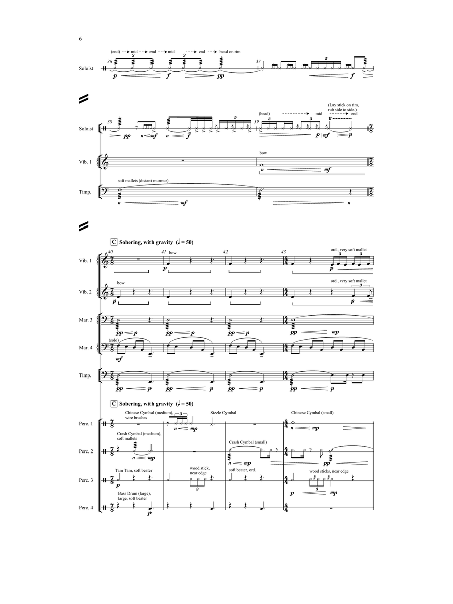 what clarity? (percussion ensemble version) Percussion Ensemble scores gallery preview page 7