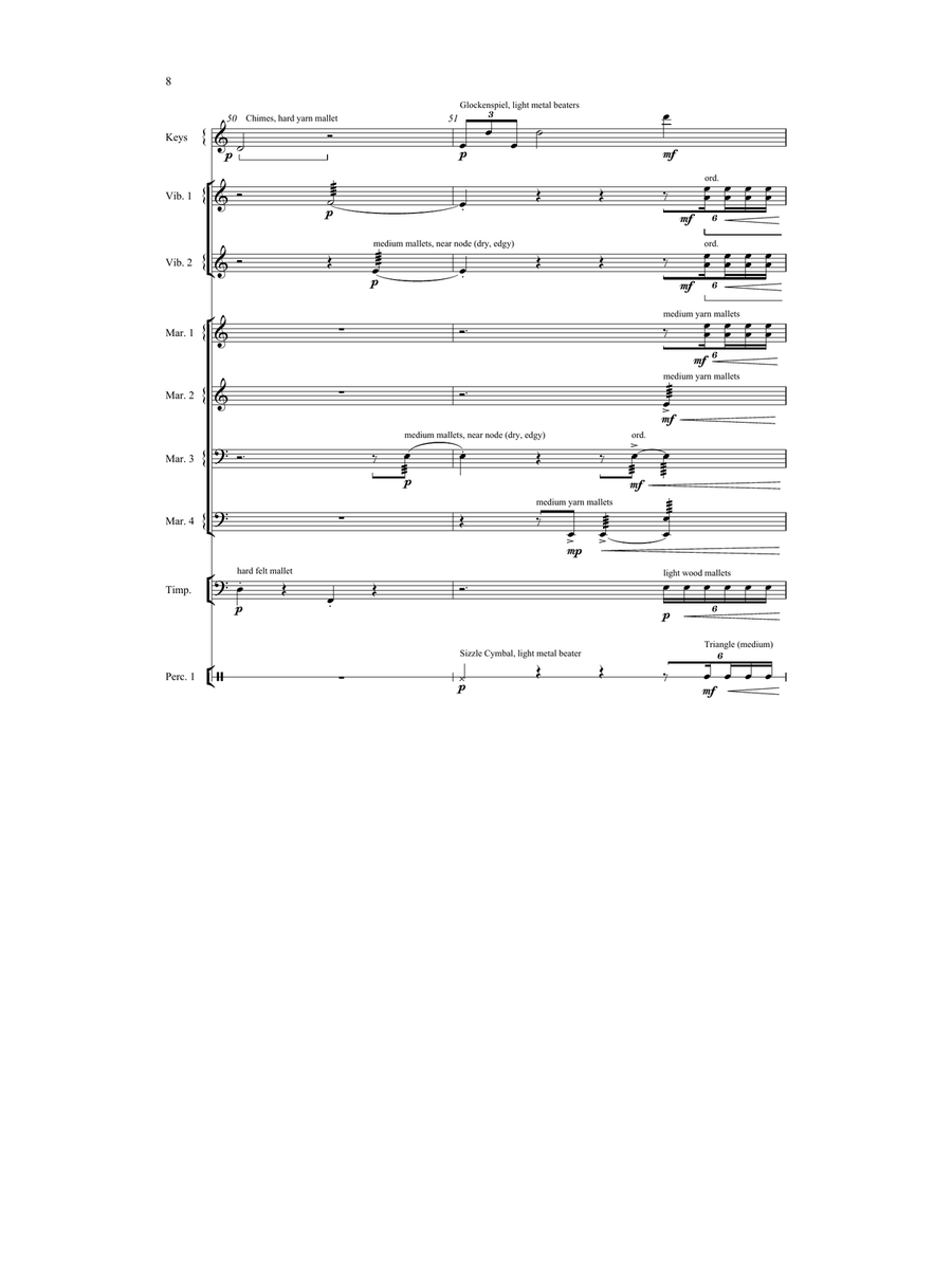 what clarity? (percussion ensemble version) Percussion Ensemble scores gallery preview page 9