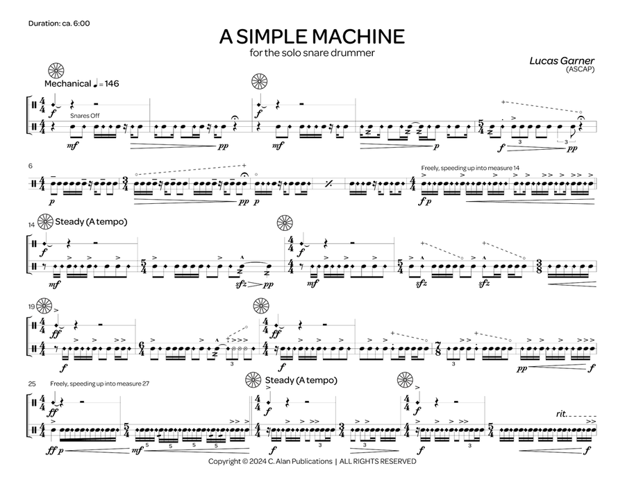 Simple Machine, A Simple Machine, A Snare Drum scores gallery preview page 3