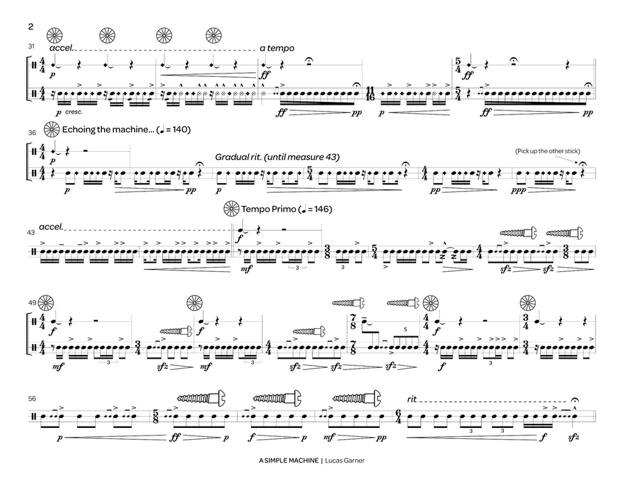 Simple Machine, A Simple Machine, A Snare Drum scores gallery preview page 4