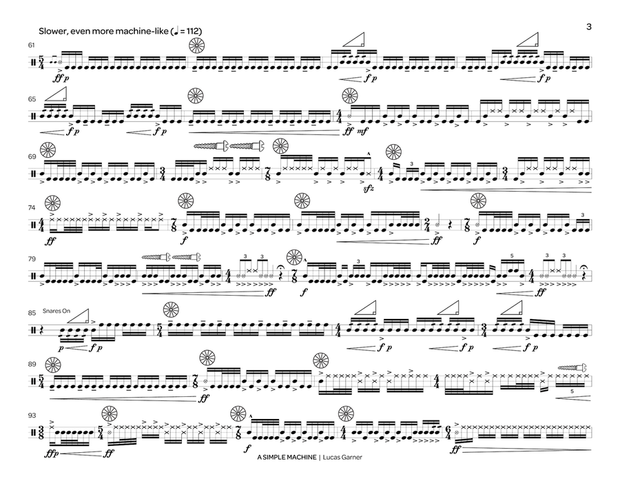 Simple Machine, A Simple Machine, A Snare Drum scores gallery preview page 5