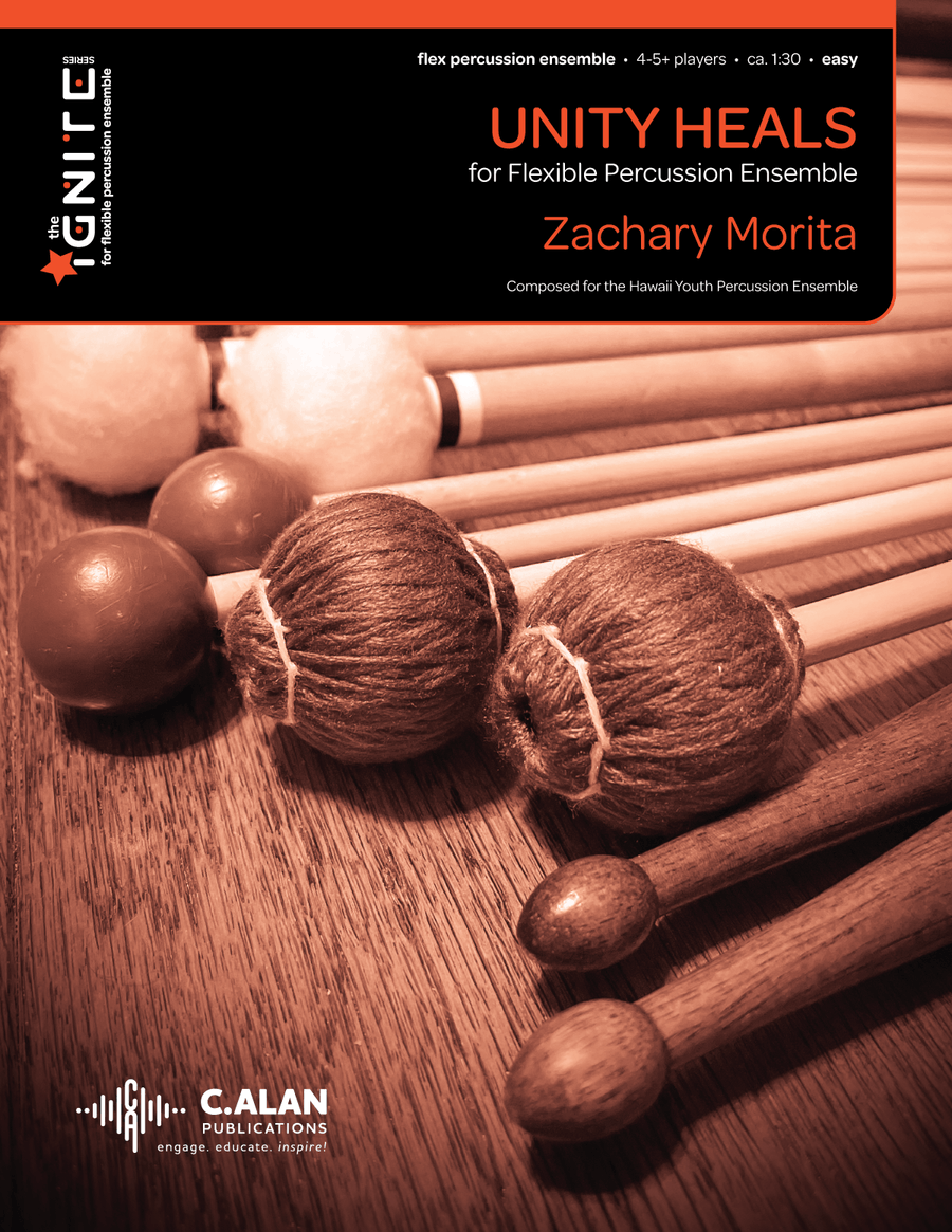 Unity Heals Unity Heals Percussion Ensemble scores gallery preview page 1