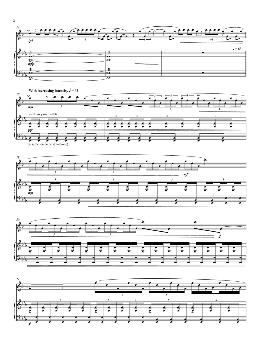 In Time to Come In Time to Come Alto Saxophone scores gallery preview page 3