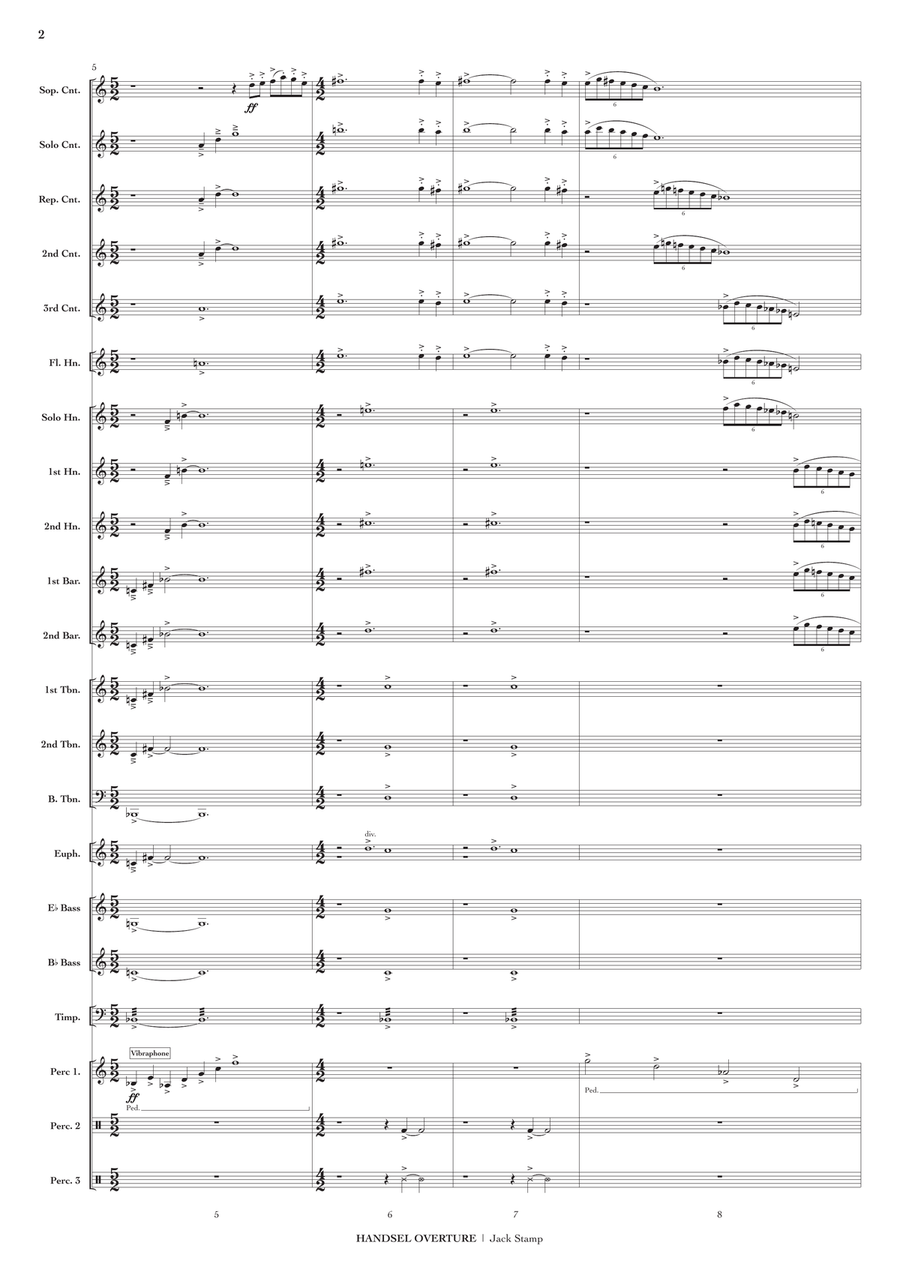 Handsel Overture Brass Band scores gallery preview page 3