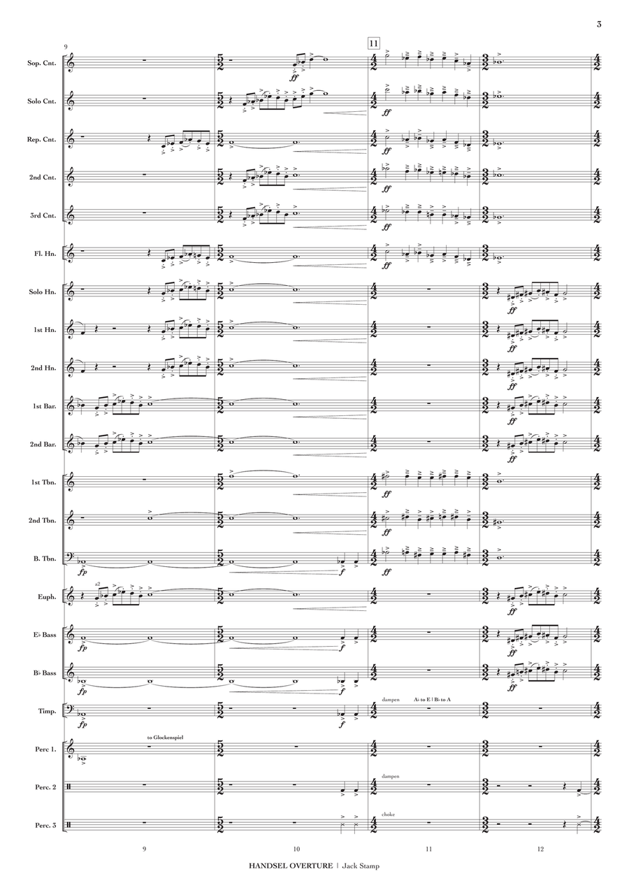 Handsel Overture Brass Band scores gallery preview page 4