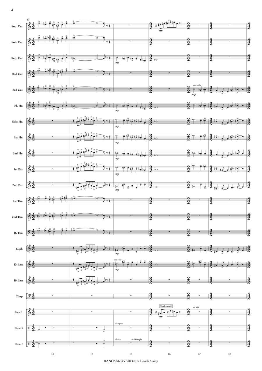 Handsel Overture Brass Band scores gallery preview page 5