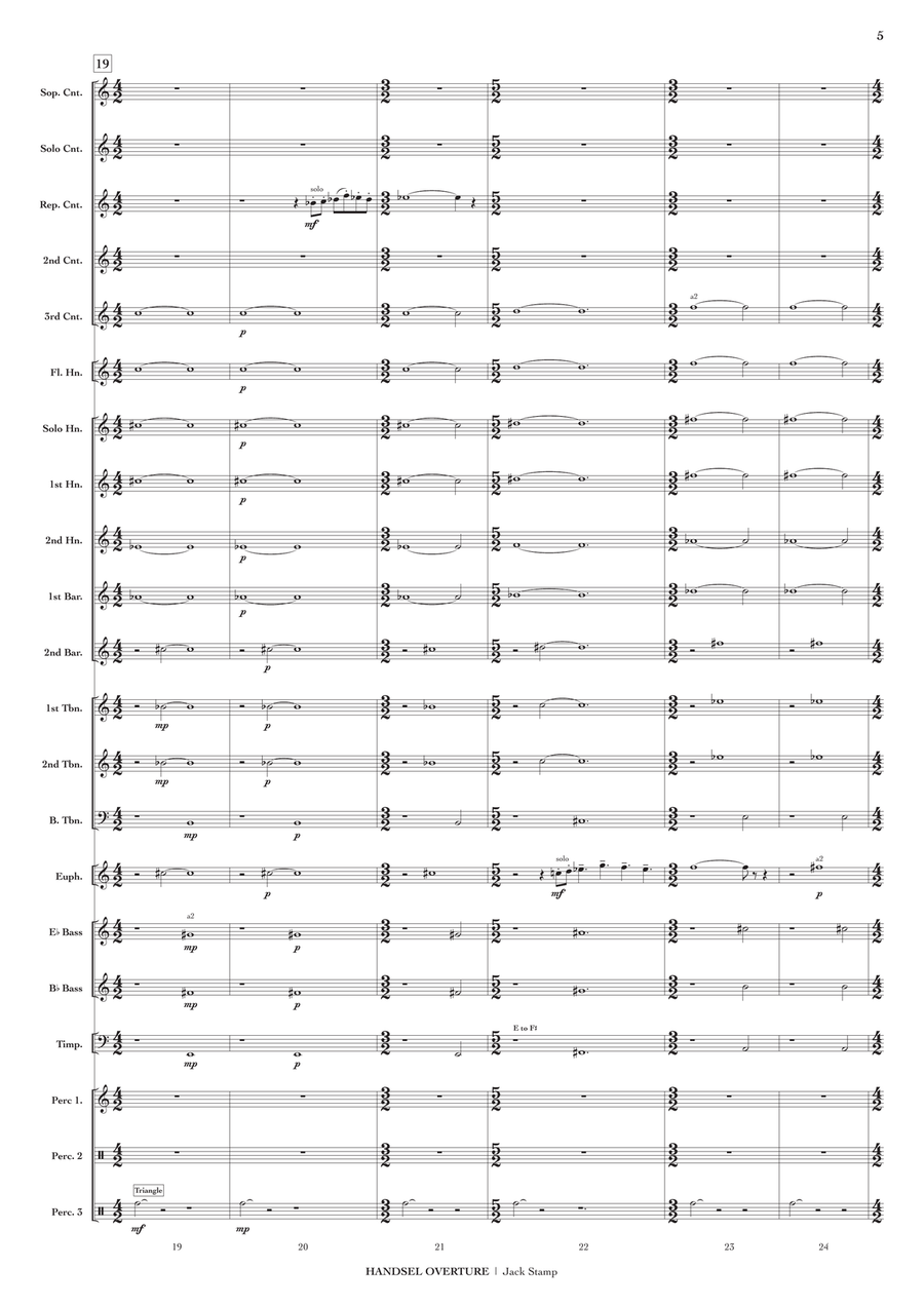 Handsel Overture Brass Band scores gallery preview page 6