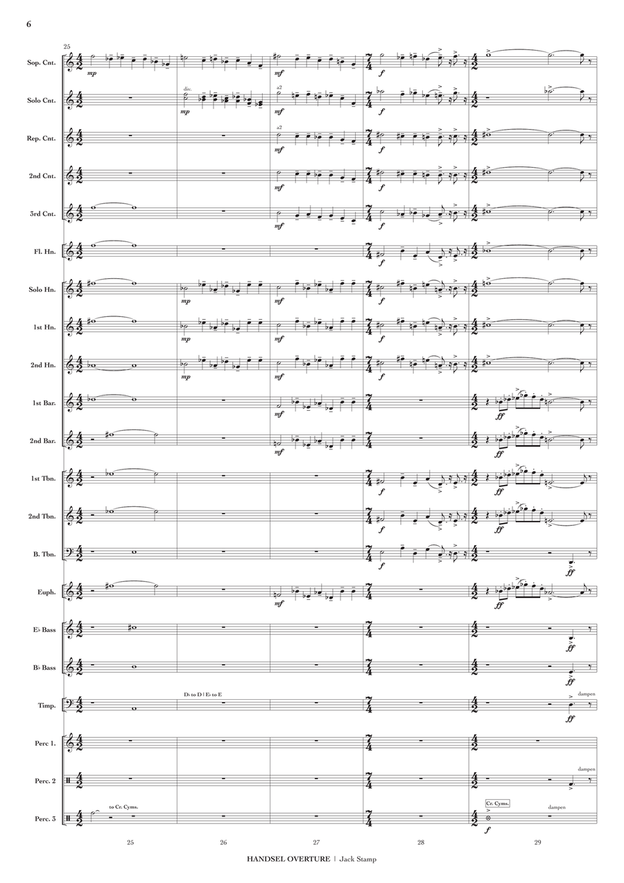 Handsel Overture Brass Band scores gallery preview page 7