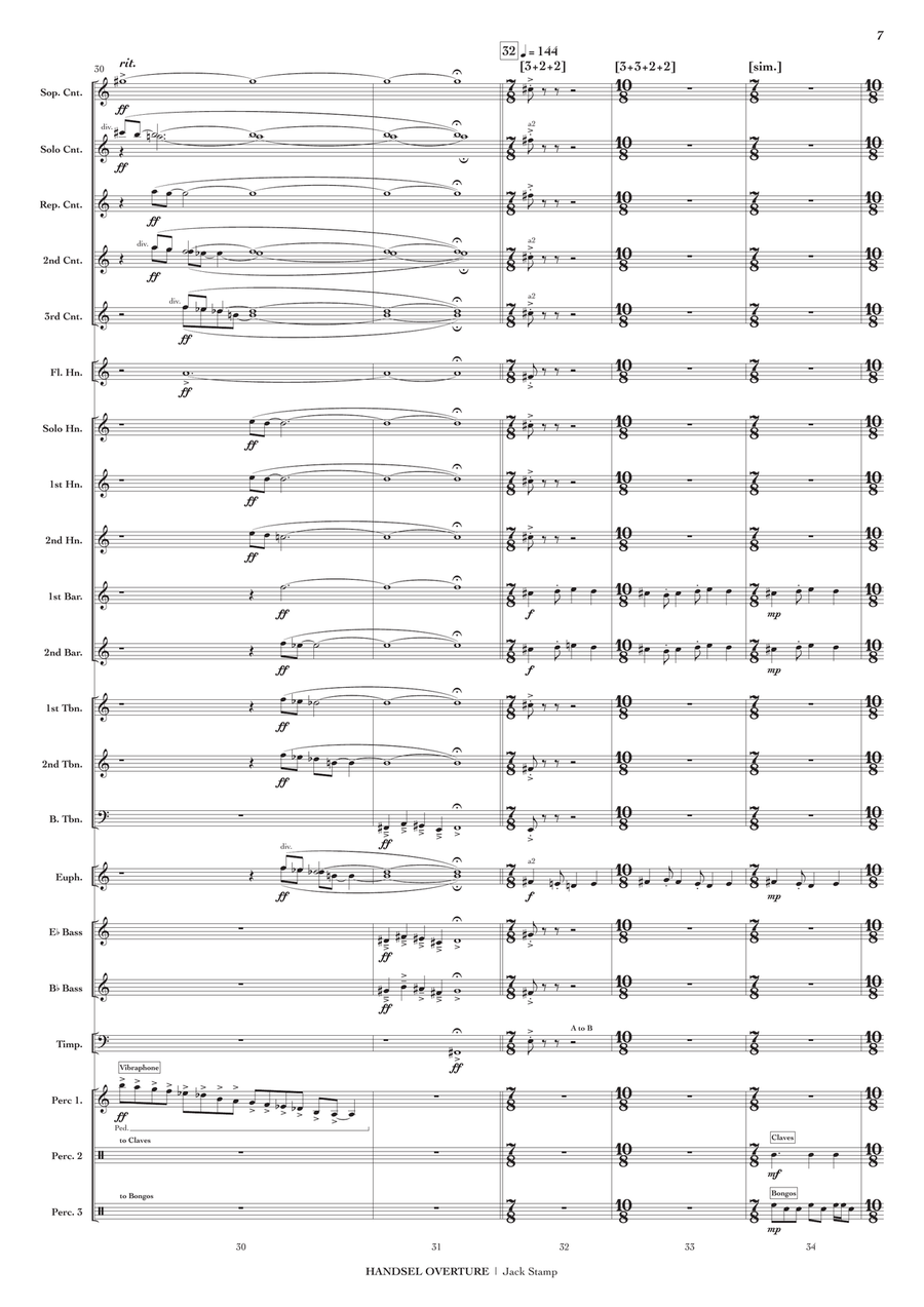 Handsel Overture Brass Band scores gallery preview page 8