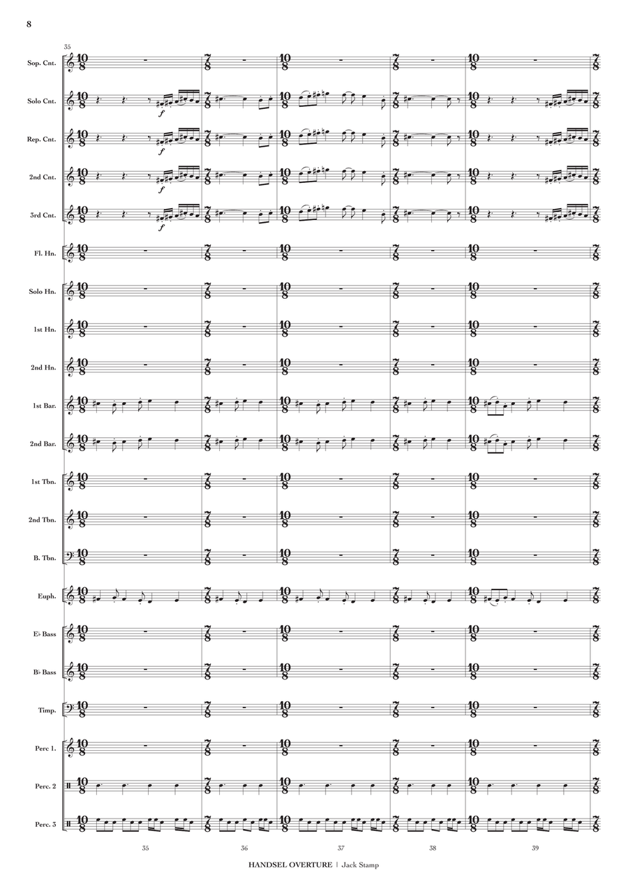 Handsel Overture Brass Band scores gallery preview page 9