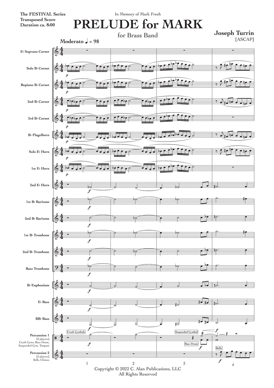 Prelude for Mark Brass Band scores gallery preview page 2