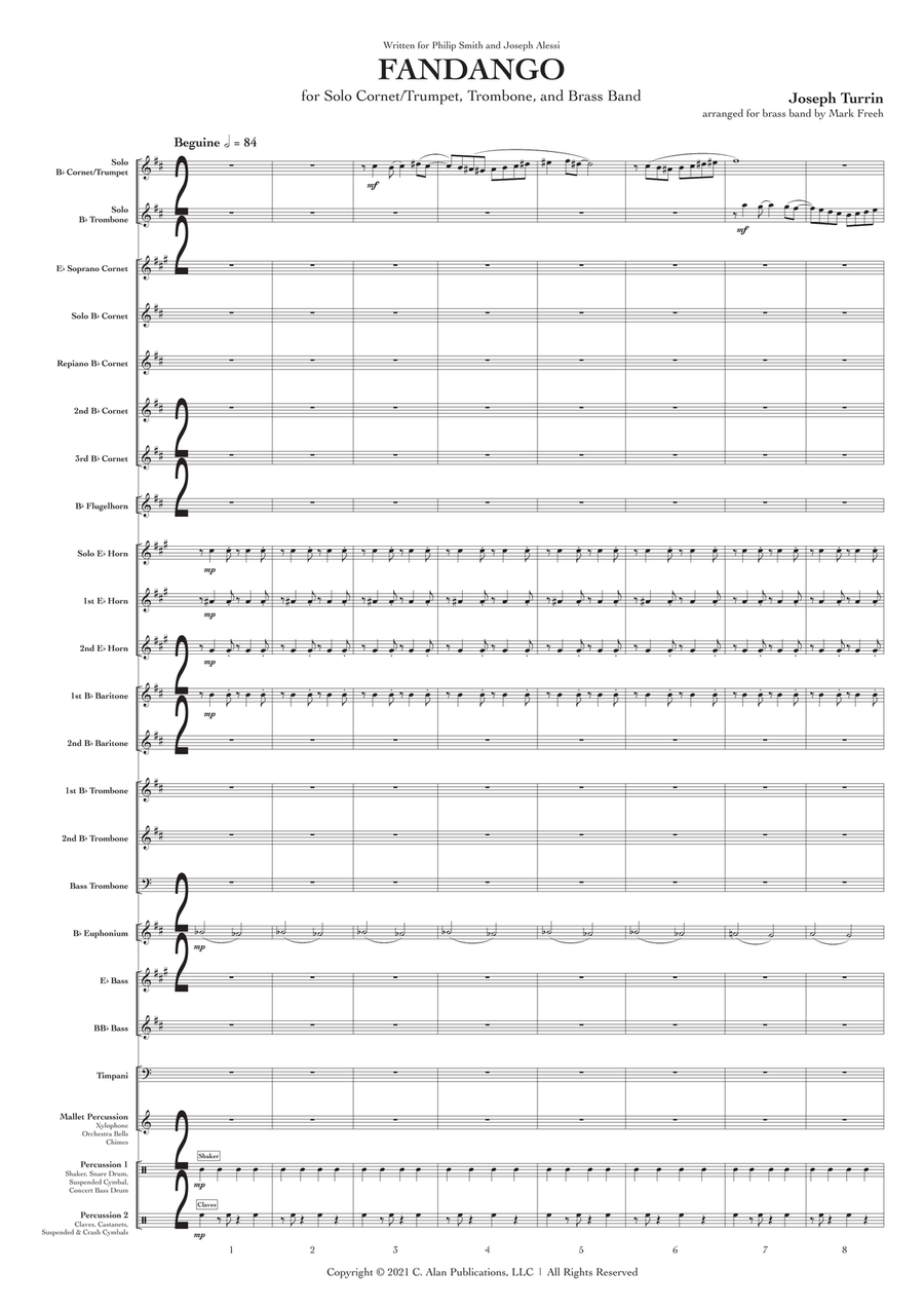 Fandango (Brass Band Set) Brass Band scores gallery preview page 2