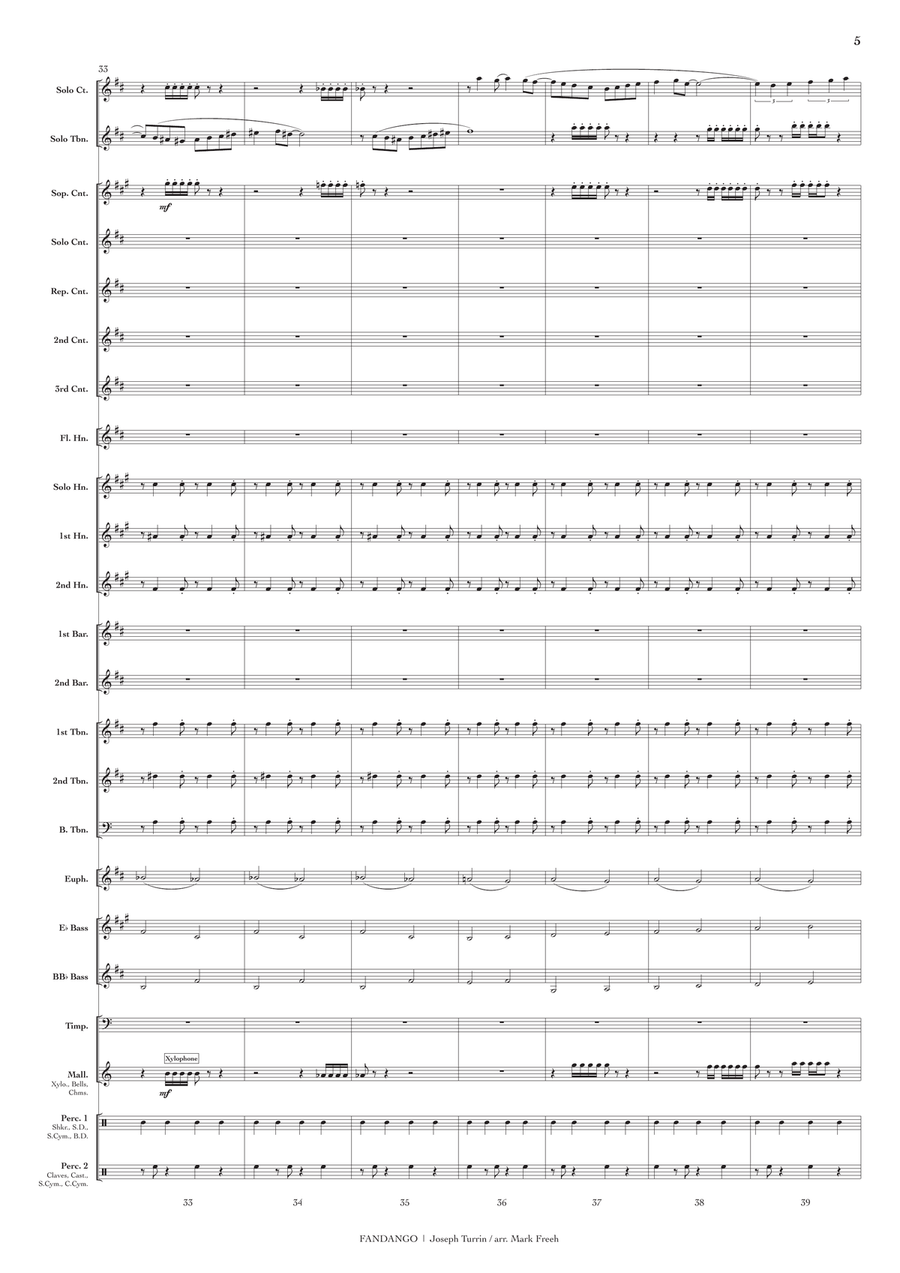 Fandango (Brass Band Set) Brass Band scores gallery preview page 6