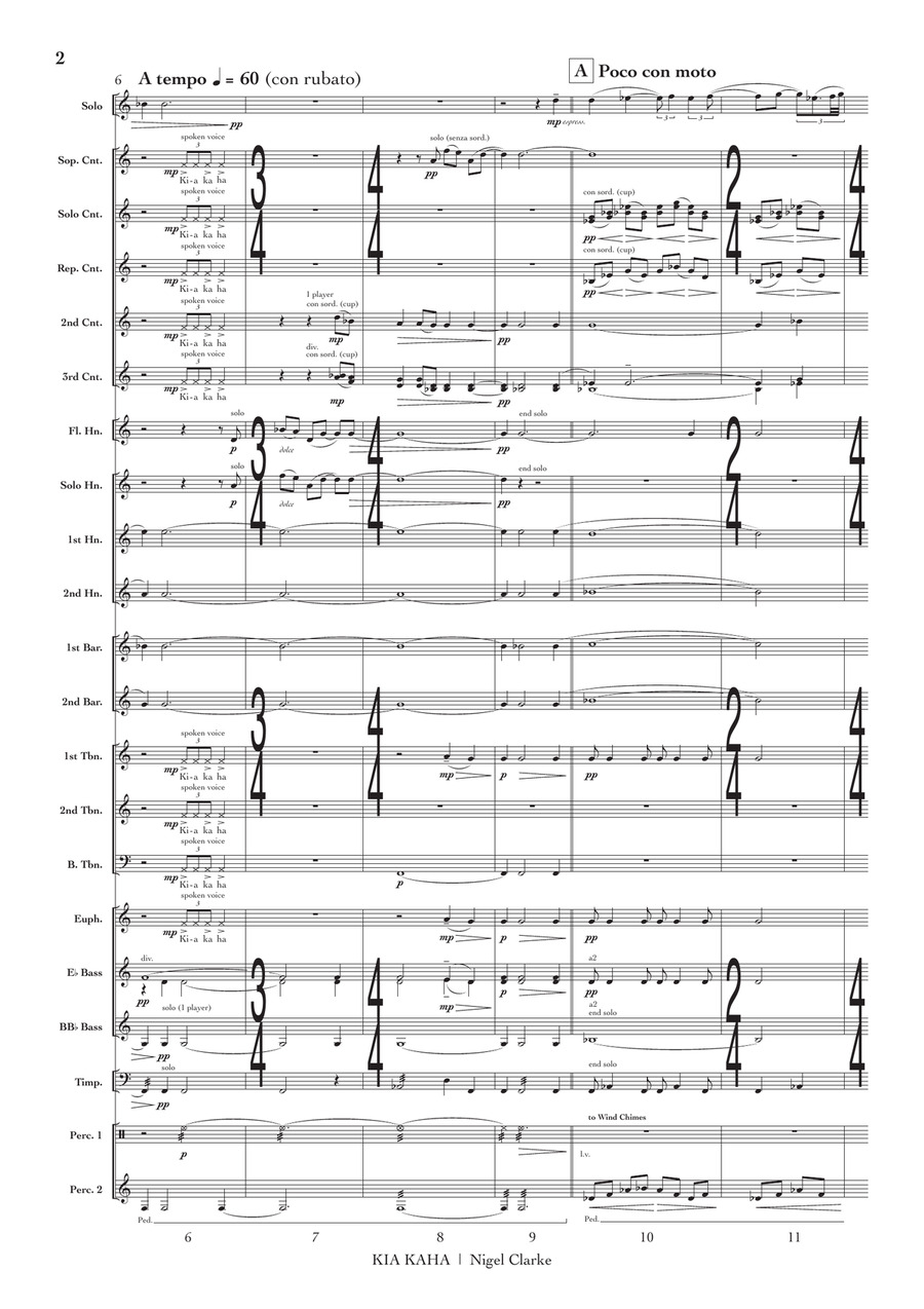Kia Kaha (conductor's score) Brass Band scores gallery preview page 3