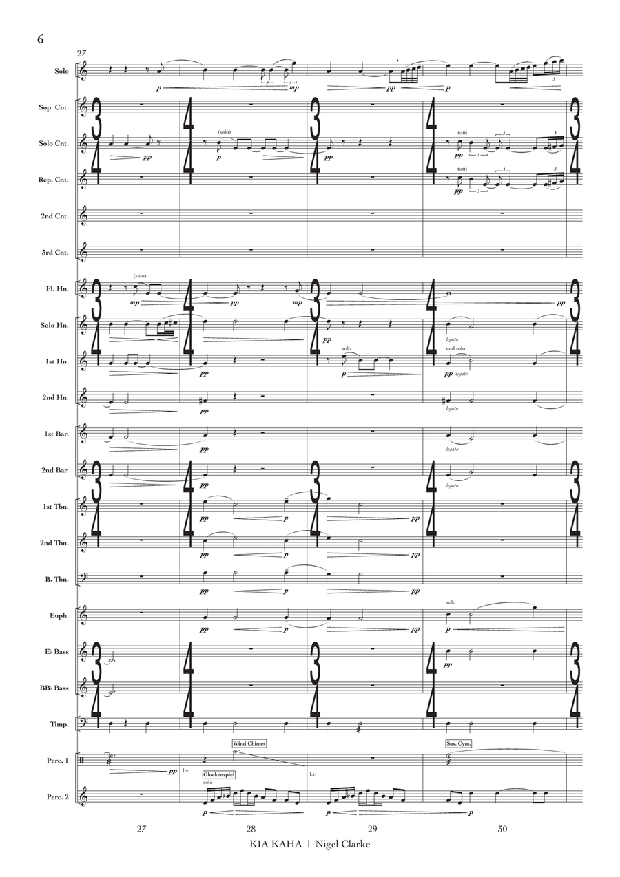 Kia Kaha (conductor's score) Brass Band scores gallery preview page 7