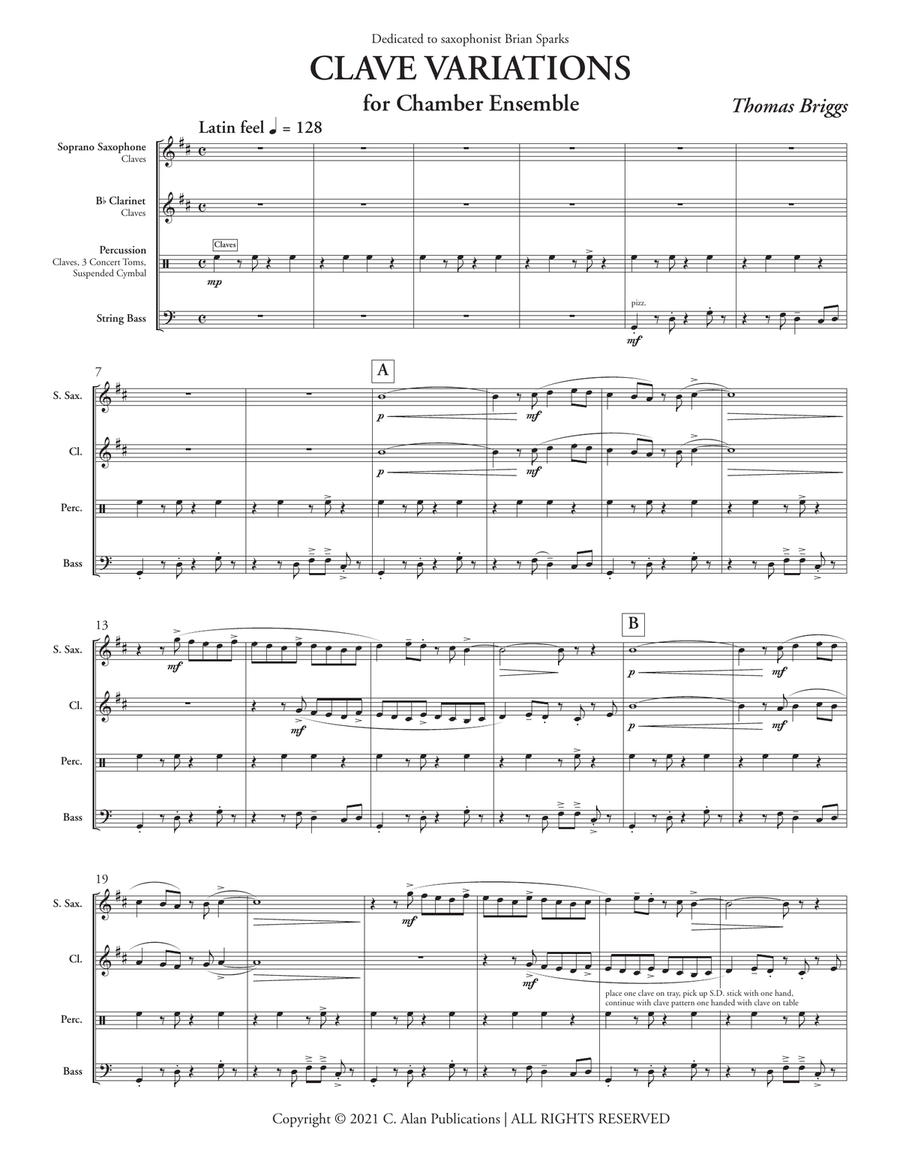 Clave Variations Clave Variations Score scores gallery preview page 2