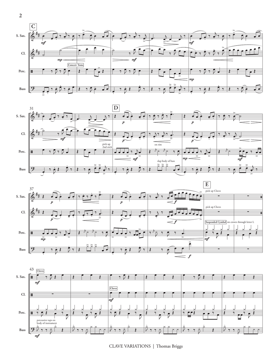 Clave Variations Clave Variations Score scores gallery preview page 3