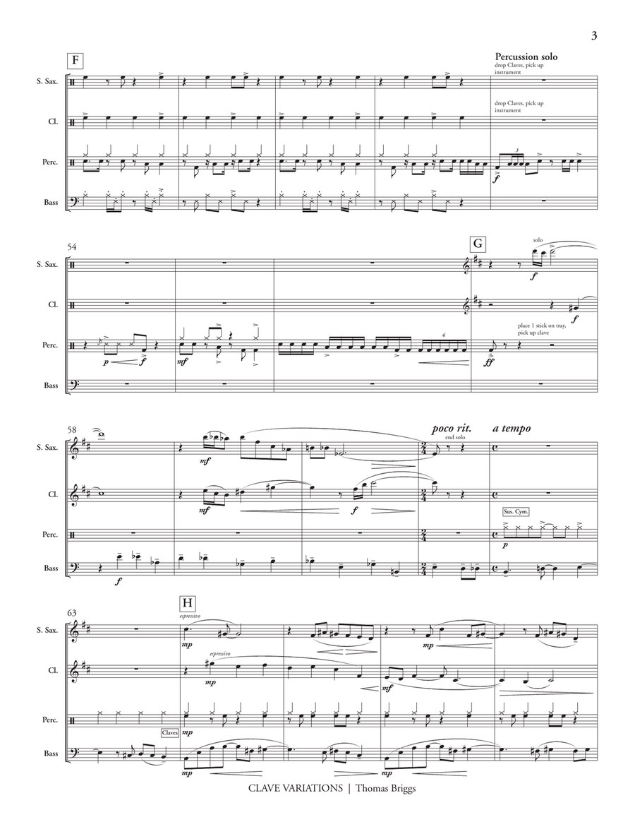 Clave Variations Clave Variations Score scores gallery preview page 4