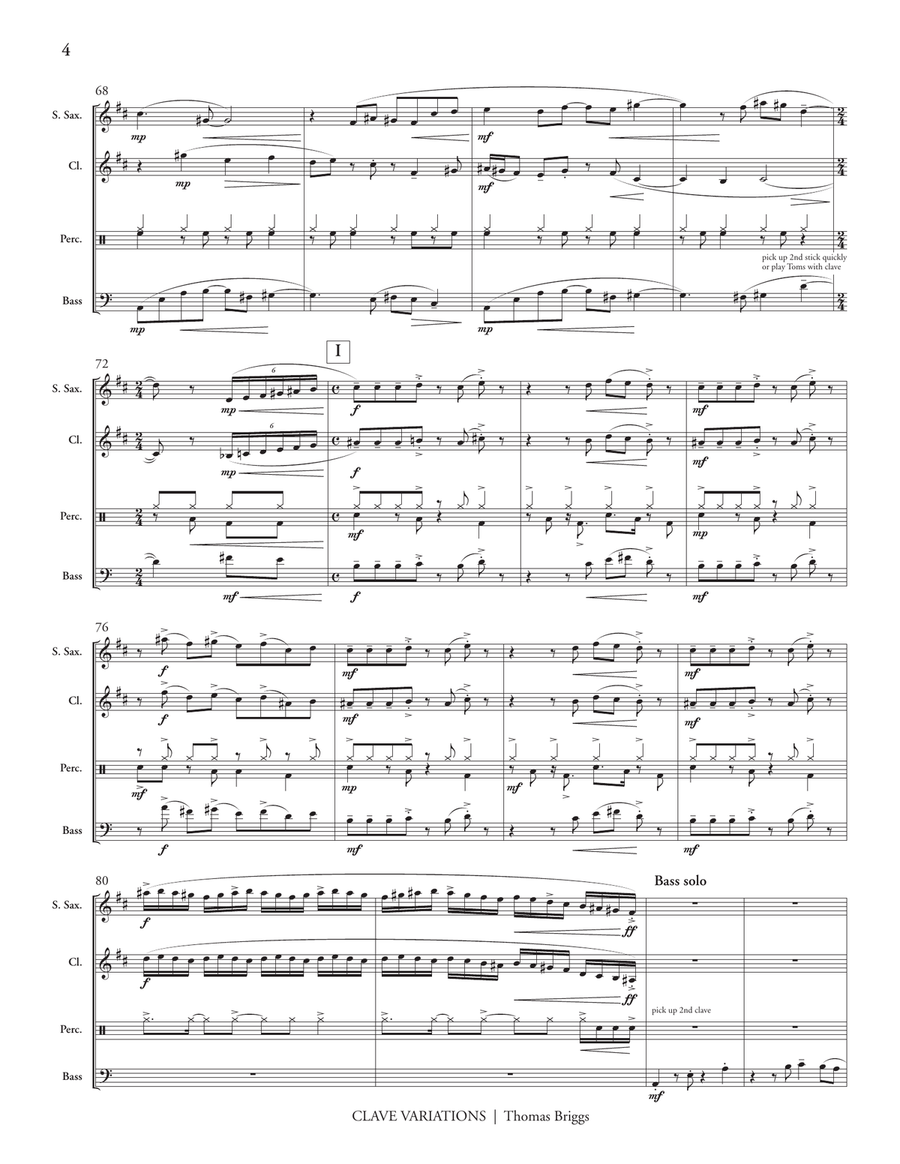 Clave Variations Clave Variations Score scores gallery preview page 5