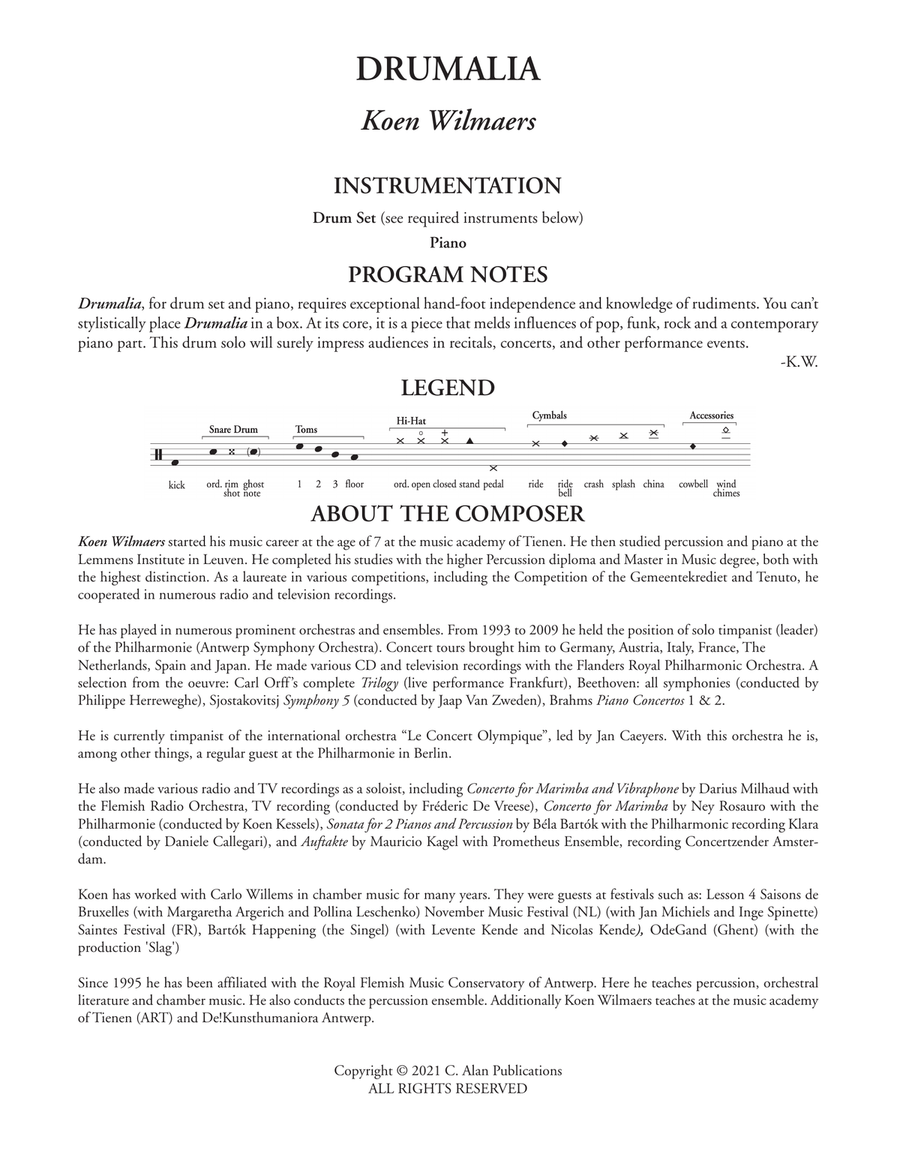 Drumalia Drumalia Piano scores gallery preview page 2