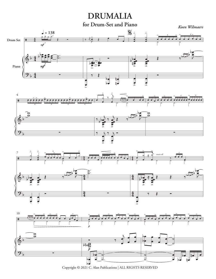 Drumalia Drumalia Piano scores gallery preview page 3