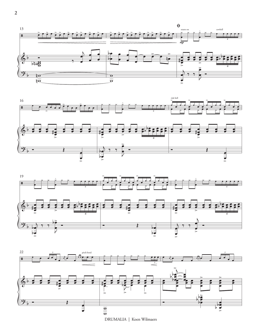 Drumalia Drumalia Piano scores gallery preview page 4