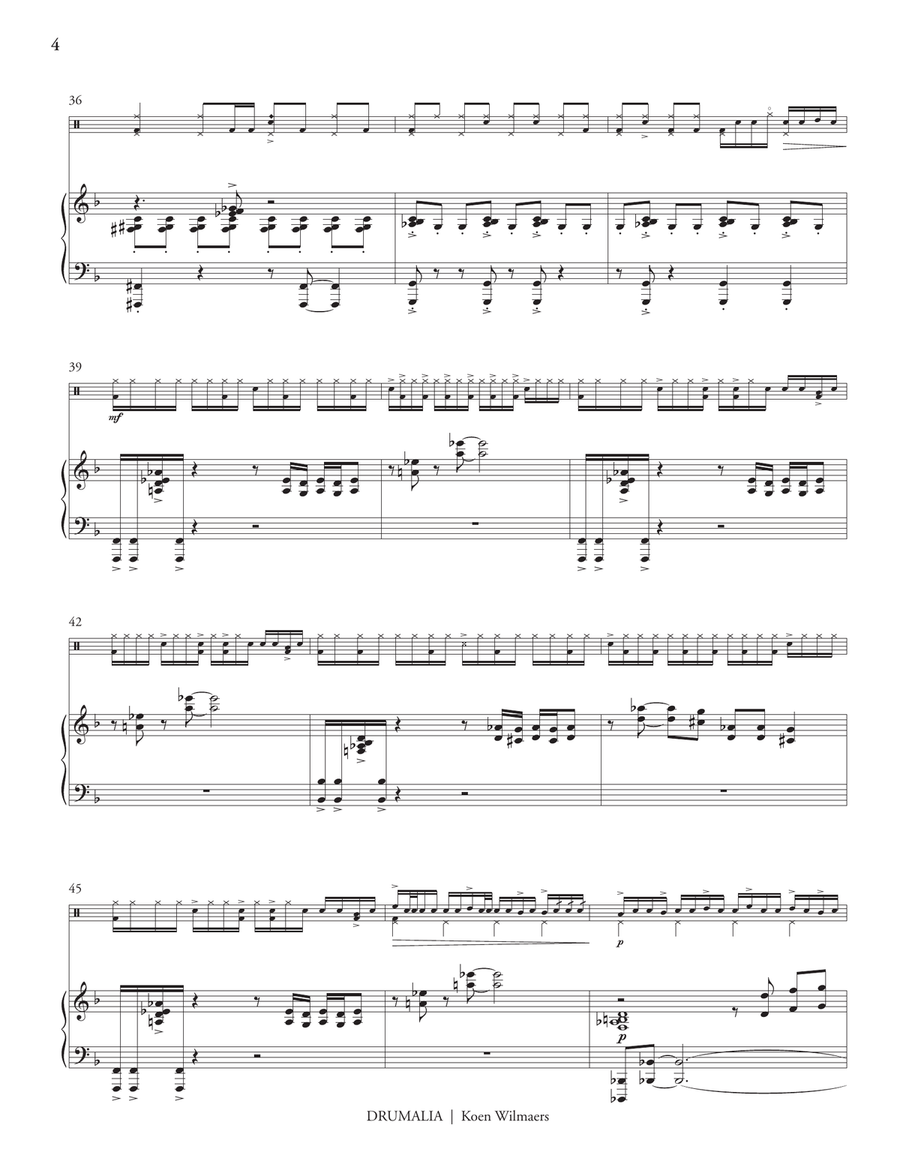 Drumalia Drumalia Piano scores gallery preview page 6