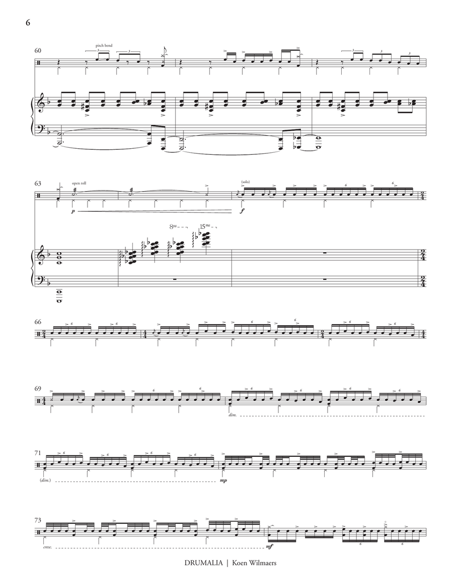 Drumalia Drumalia Piano scores gallery preview page 8