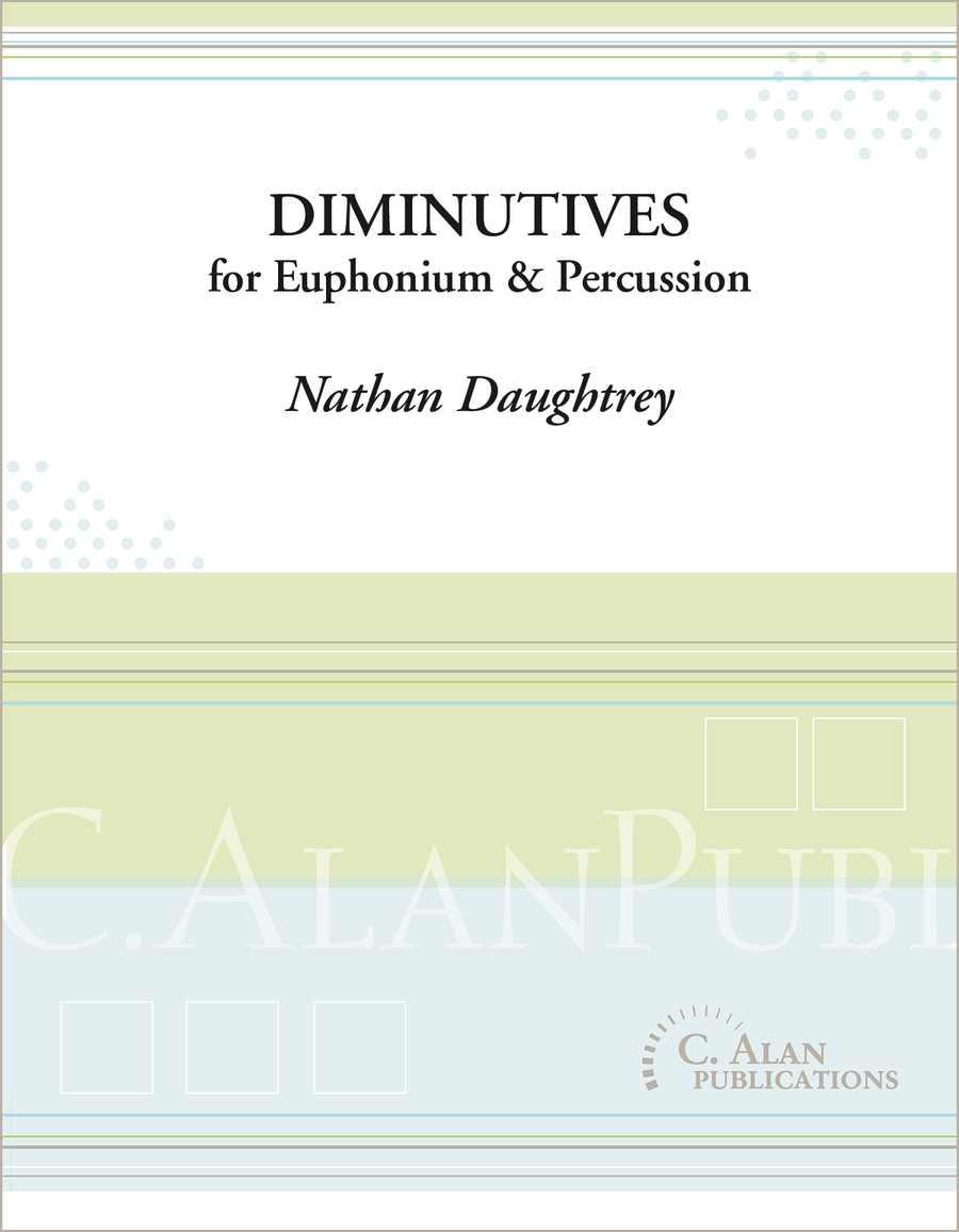 Diminutives for Euphonium & Percussion Euphonium scores gallery preview page 1