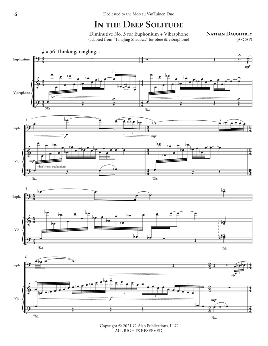 Diminutives for Euphonium & Percussion Euphonium scores gallery preview page 4