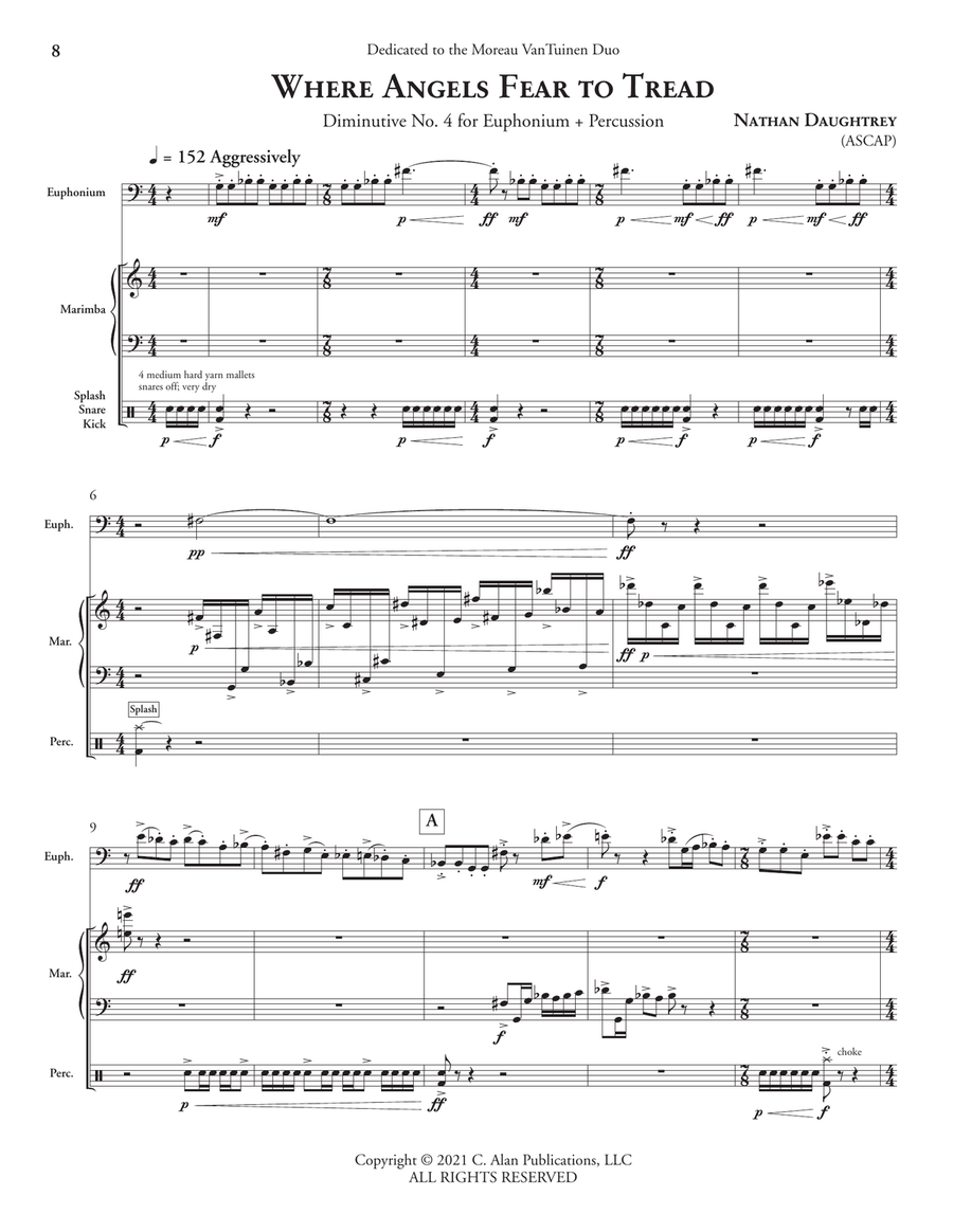 Diminutives for Euphonium & Percussion Euphonium scores gallery preview page 5