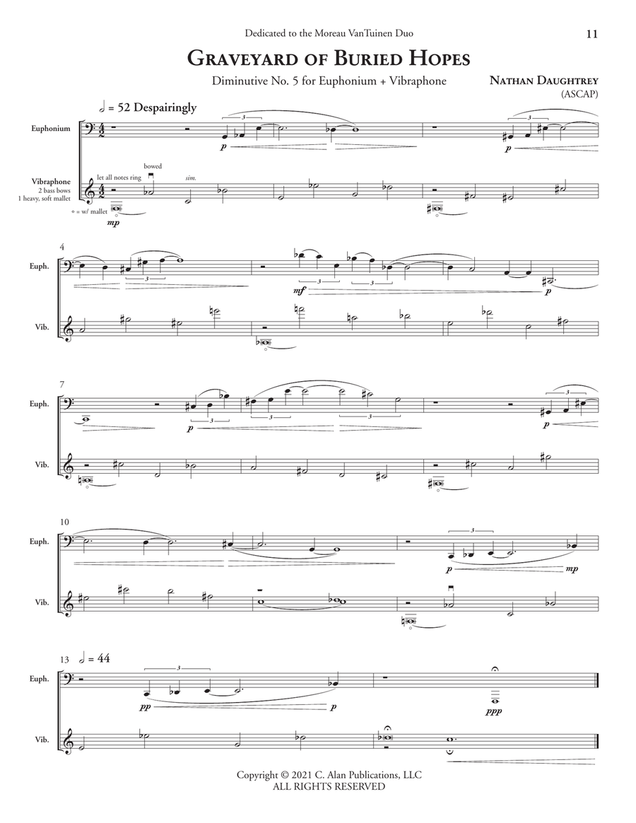Diminutives for Euphonium & Percussion Euphonium scores gallery preview page 6