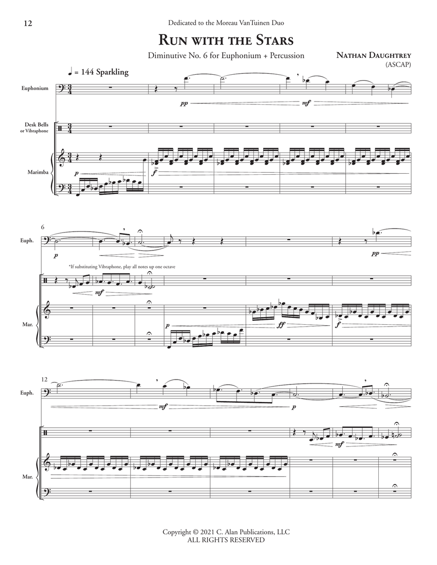 Diminutives for Euphonium & Percussion Euphonium scores gallery preview page 7