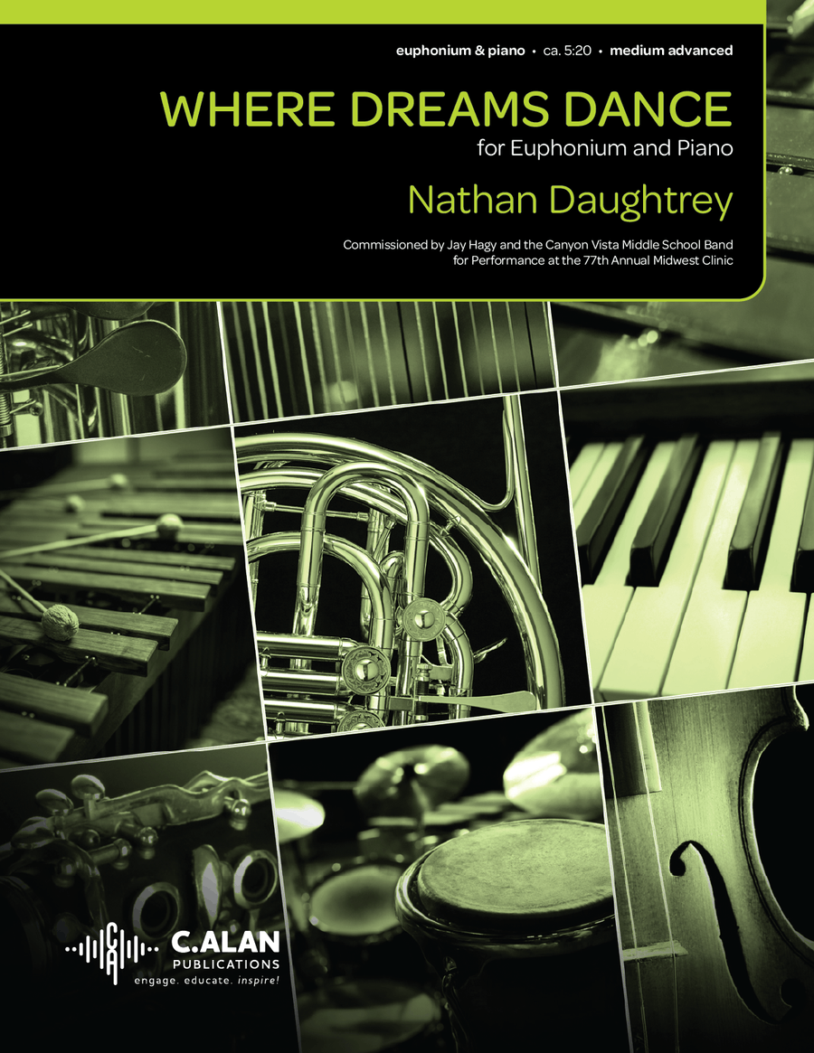 Where Dreams Dance (piano reduction) Euphonium scores gallery preview page 1