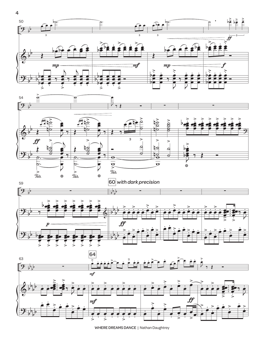 Where Dreams Dance (piano reduction) Euphonium scores gallery preview page 5