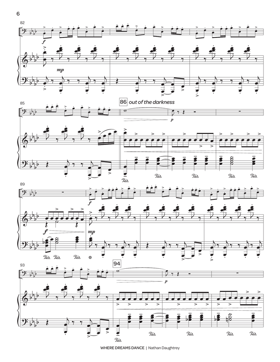 Where Dreams Dance (piano reduction) Euphonium scores gallery preview page 7