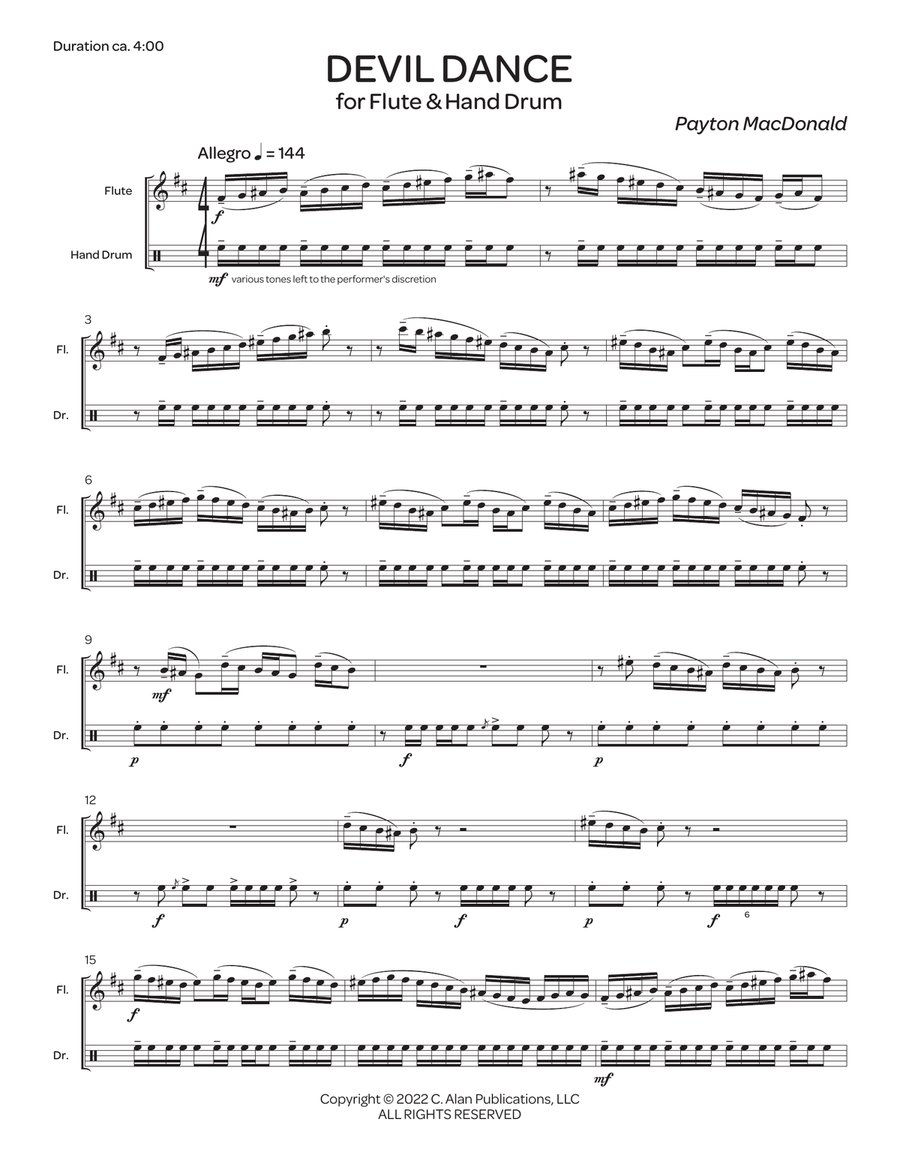 Devil Dance Flute scores gallery preview page 2