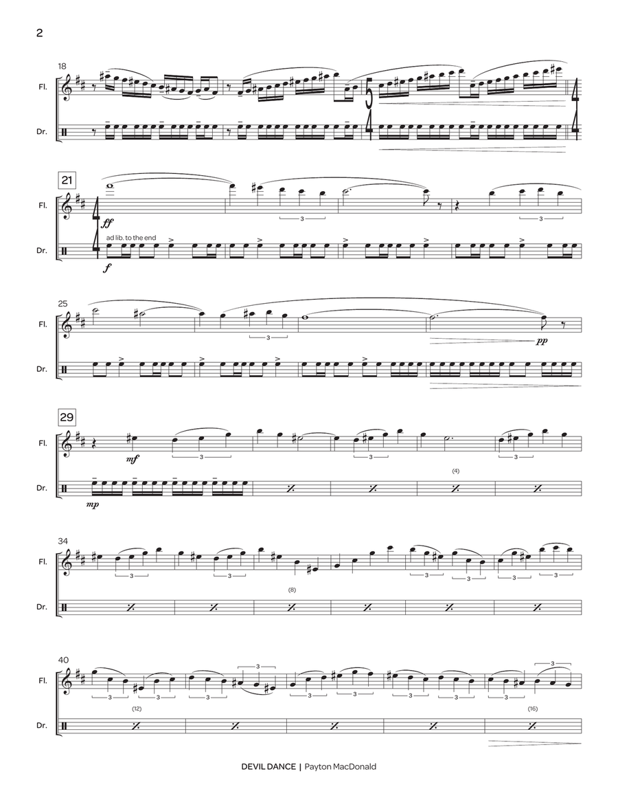 Devil Dance Flute scores gallery preview page 3