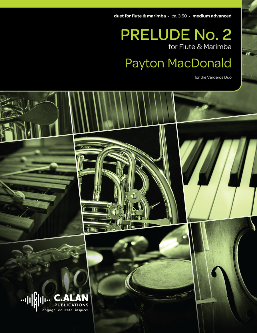 Prelude No. 2 for Flute & Marimba Flute scores gallery preview page 1