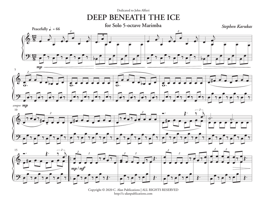 Deep Beneath the Ice Deep Beneath the Ice Marimba scores gallery preview page 2