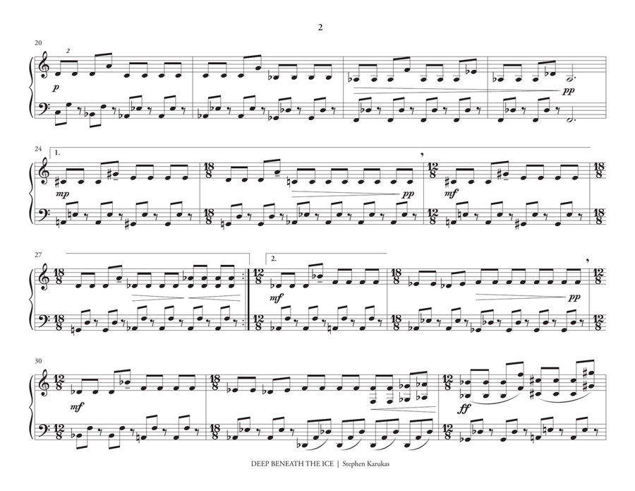 Deep Beneath the Ice Deep Beneath the Ice Marimba scores gallery preview page 3