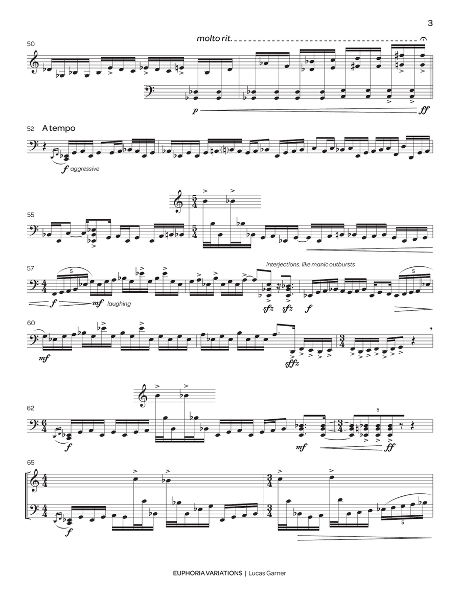 Euphoria Variations Euphoria Variations Marimba scores gallery preview page 4