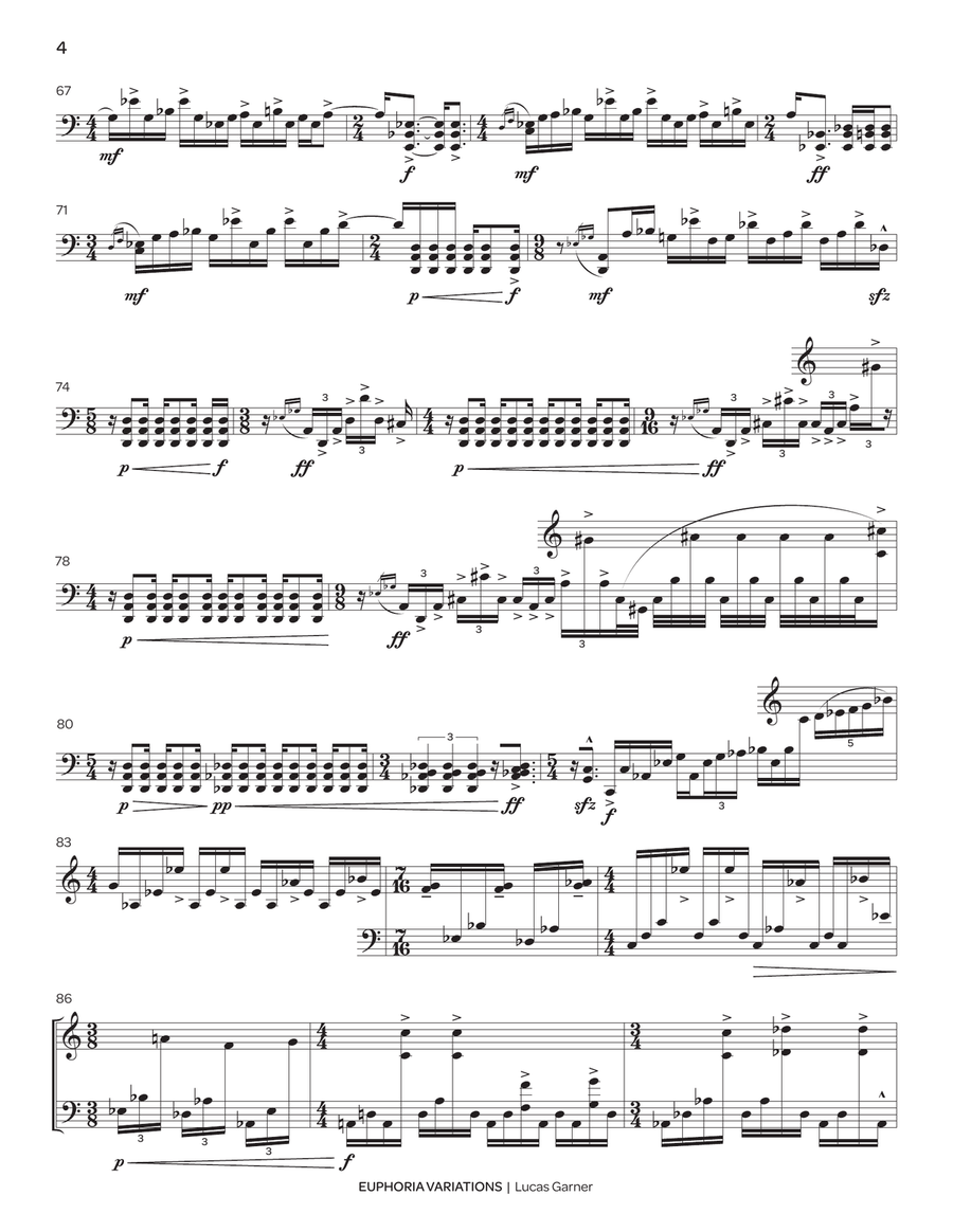 Euphoria Variations Euphoria Variations Marimba scores gallery preview page 5