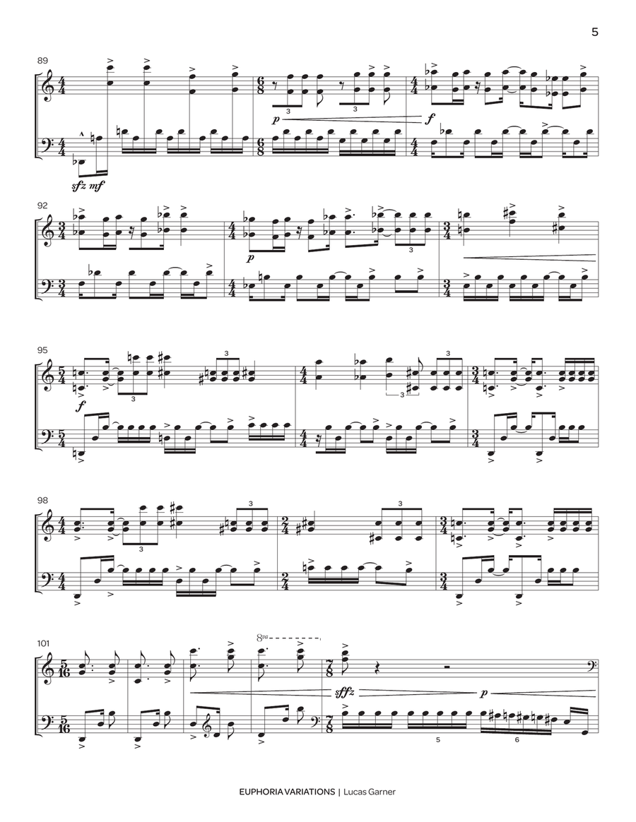 Euphoria Variations Euphoria Variations Marimba scores gallery preview page 6