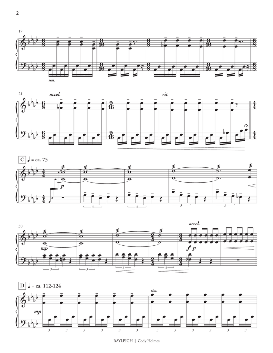 Rayleigh Rayleigh Marimba scores gallery preview page 3