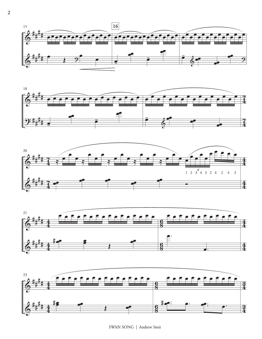 Swan Song Swan Song Marimba scores gallery preview page 3