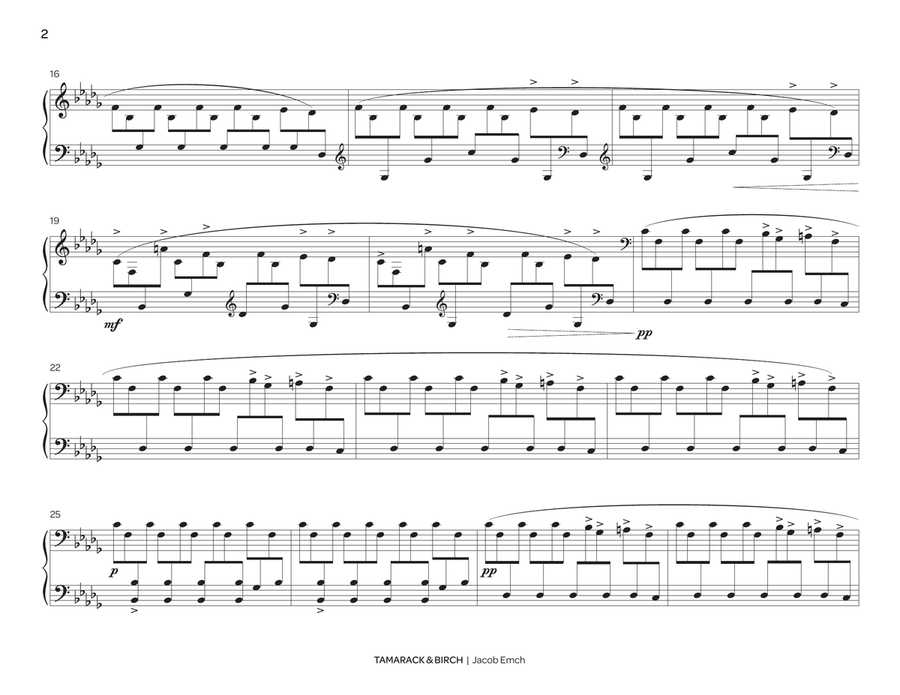 Tamarack and Birch Tamarack and Birch Marimba scores gallery preview page 3