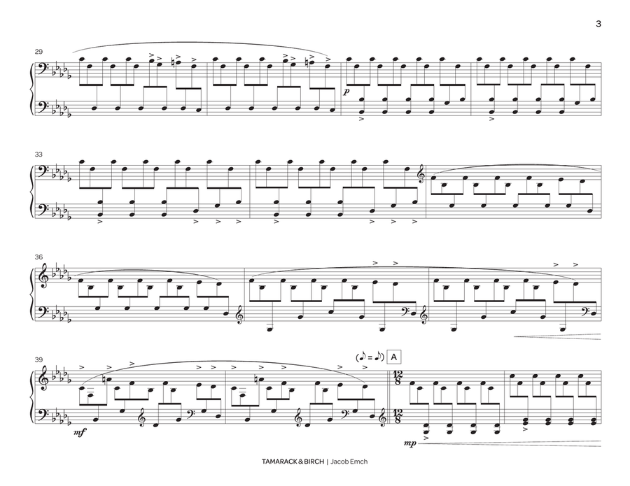 Tamarack and Birch Tamarack and Birch Marimba scores gallery preview page 4
