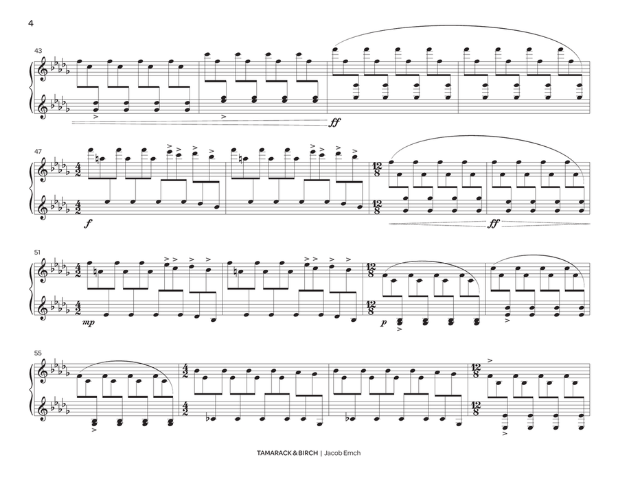 Tamarack and Birch Tamarack and Birch Marimba scores gallery preview page 5