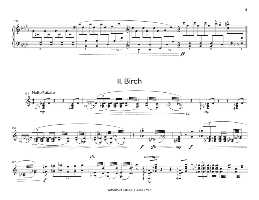 Tamarack and Birch Tamarack and Birch Marimba scores gallery preview page 6